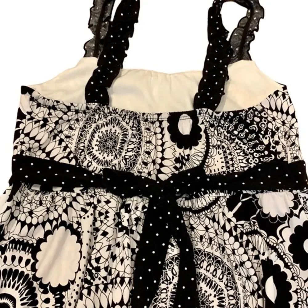 Justice Black‎ & White Summer Dress 14